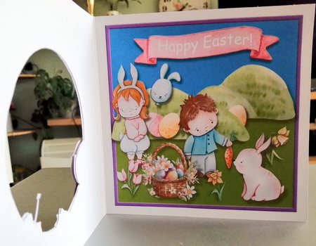 Easter Aperture card by CAROL LODGE