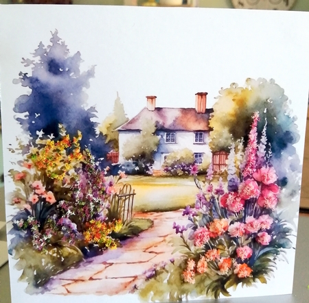 English garden in bloom 2 by CAROL LODGE
