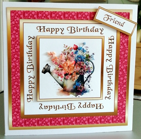 SC watering can with flowers by CAROL LODGE
