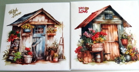 Garden shed set of 6 backgrounds  by CAROL LODGE