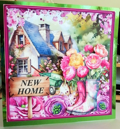 Floral Birthday/New Home card front by CAROL LODGE