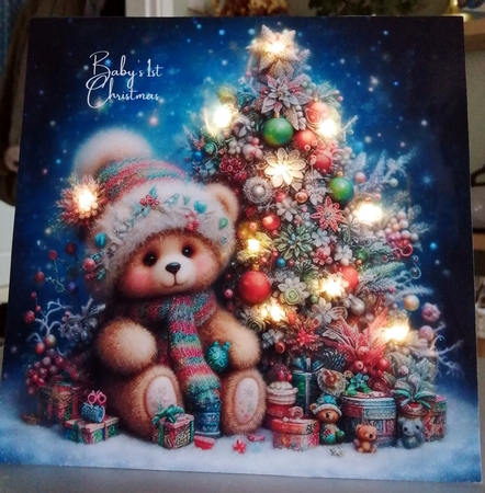 Christmas Tree Teddy Bear  by CAROL LODGE