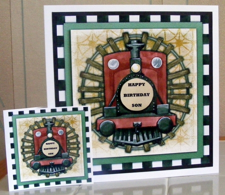 Birthday - Son  - Train Front by CAROL LODGE