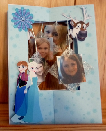 ICE COLD STAR DANGLE CARD by CAROL LODGE