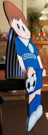 3D On the Shelf Card Kit - Little Footballer Isidro plays for Leicester by CAROL LODGE