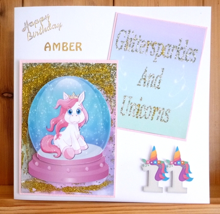 Glittersparkles And Unicorns - Birthday by CAROL LODGE