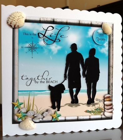 Dog Walking At The Beach2 by CAROL LODGE