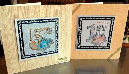 Floral Anniversary Toppers 1st - 30th by CAROL LODGE