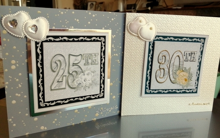 Floral Anniversary Toppers 1st - 30th by CAROL LODGE