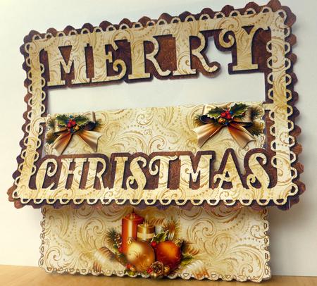 Merry Christmas Buckle Card Mini Kit by CAROL LODGE