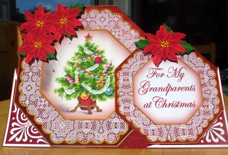 Elegant Treer Grandparents Double Octagon Card Envelope Kit by CAROL LODGE