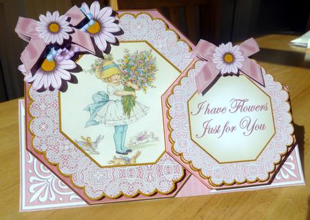 Mixed Floral I Have Flowers Double Octagon Card Kit by CAROL LODGE
