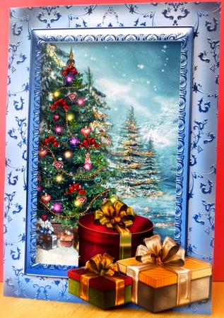Fabulous Decorated Christmas Tree & Gifts by CAROL LODGE