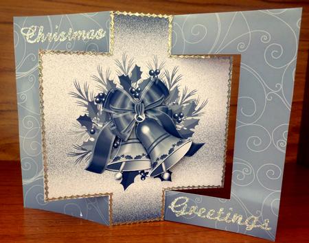 Holly and Bells Swing Card by CAROL LODGE
