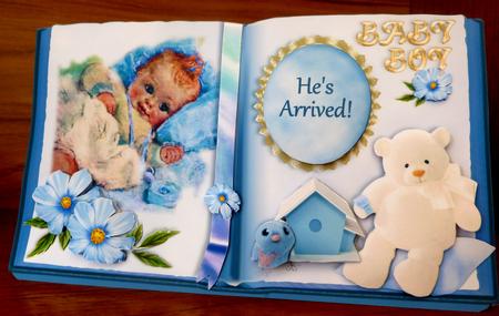 Picture Book Tent-card Mini-kit - Baby Boy by CAROL LODGE