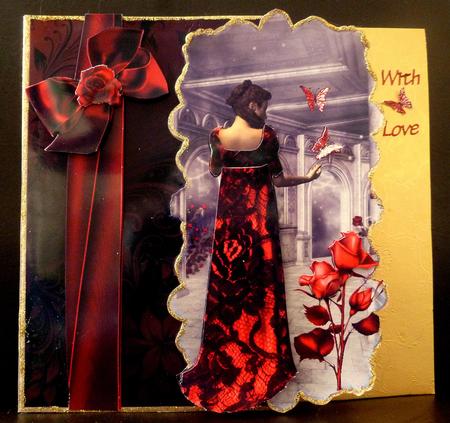 Shaped Over the Edge Regency Red by CAROL LODGE