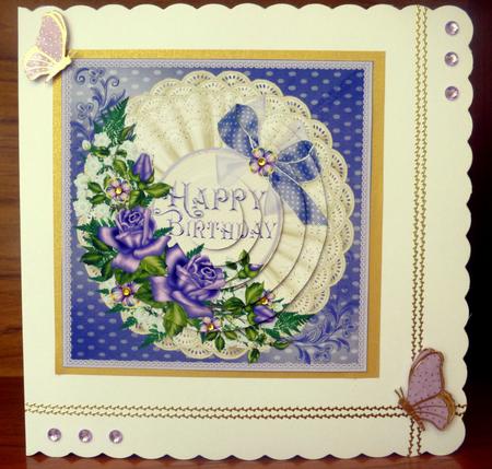 Lavender Roses Pyramid by CAROL LODGE