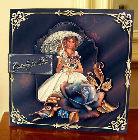 Laura and the Parasol 8x8 Mini Kit by CAROL LODGE