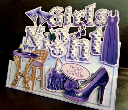 Words & Pictures Stepper Mini-kit - Girls Night by CAROL LODGE