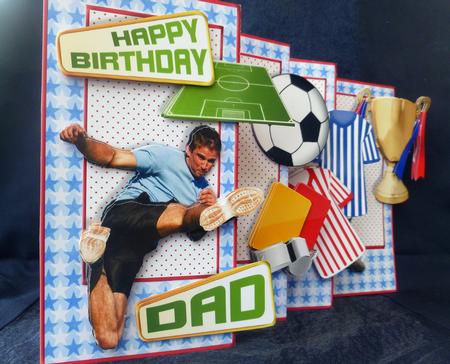 4-fold Card Kit - Fantastic Football Soccer by CAROL LODGE