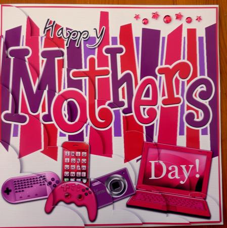 8 x 8 Mothers Day Gadgets Games N Gizmos Scalloped Corner Ki by CAROL LODGE