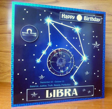 Star Sign Libra 8x8 by CAROL LODGE