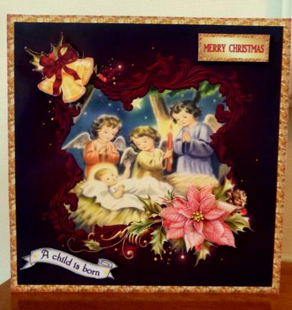 Baby Jesus with Angles Qc by CAROL LODGE