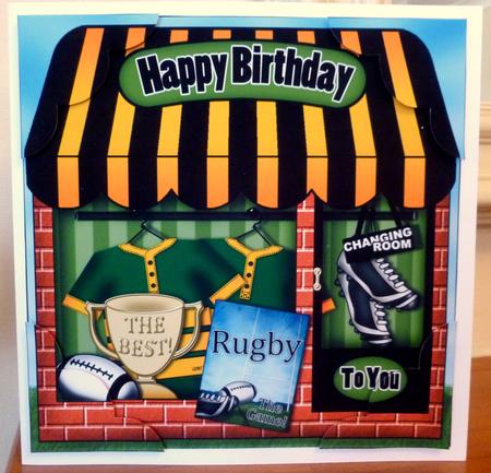 8 x 8 the Little Rugby Shop Topper by CAROL LODGE