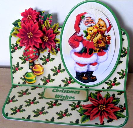 A Sackful of Gifts - Shaped Easel Card Mini Kit by CAROL LODGE