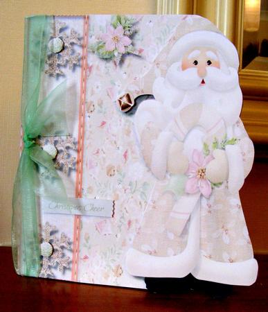 Over the Edge Santa and Snowflakes by CAROL LODGE