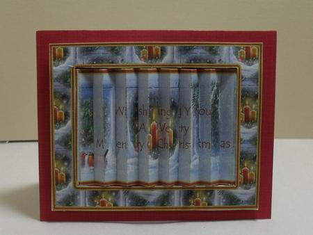 Robins by the Christmas Window Flip Card by Carol N Watson