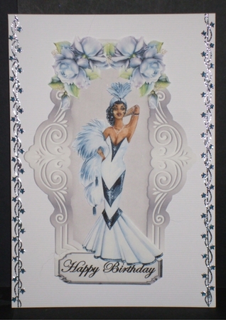 Through the Looking Glass 2 - 7 x 5 inch topper with decoupage by Carol Pulford