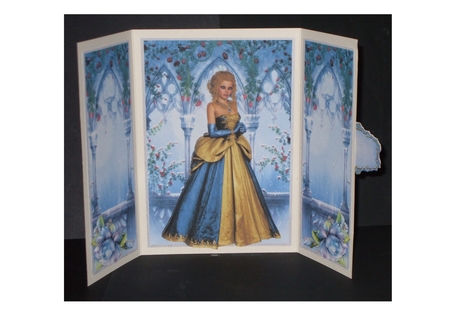 Golden Gothic Girl - Gatefold Card Minikit by Carol Pulford