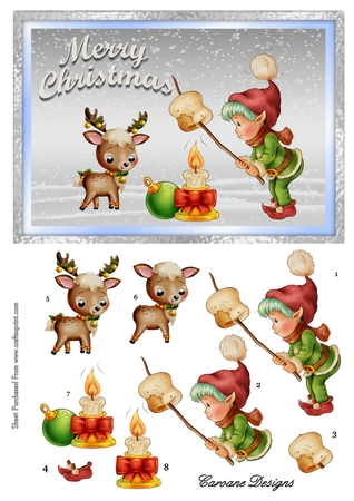 Cutie Xmas Reno by Carol Pulford