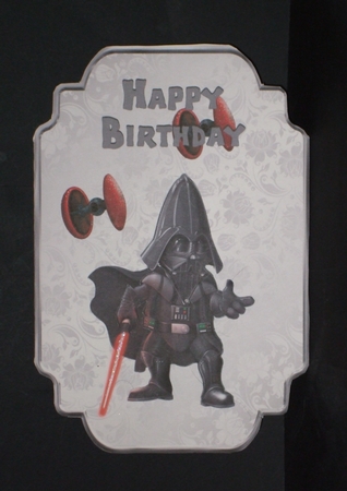 Shaped card kit - 2 Sheets - Darth Vader by Carol Pulford
