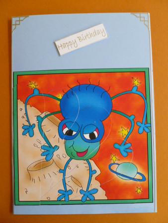 Aliens Out of this World Fan Pyramage Topper by Carol Sear