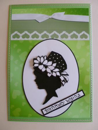 Romance Satin & Lace (lime) by Carol Sear