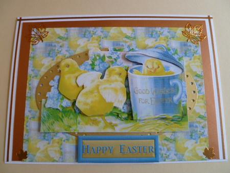 Easter Chicks Decoupage by Carol Sear