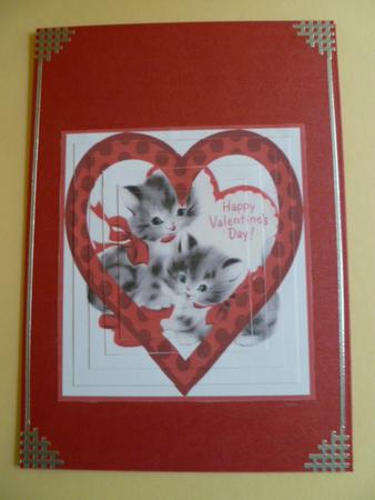 Valentine Kitties by Carol Sear