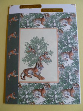 Tiger Topper with Backing Paper by Carol Sear