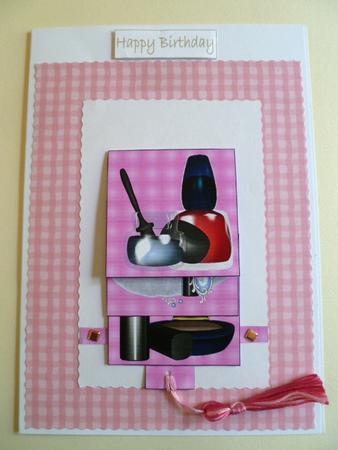 Girly Birthday Waterfall Sheet by Carol Sear