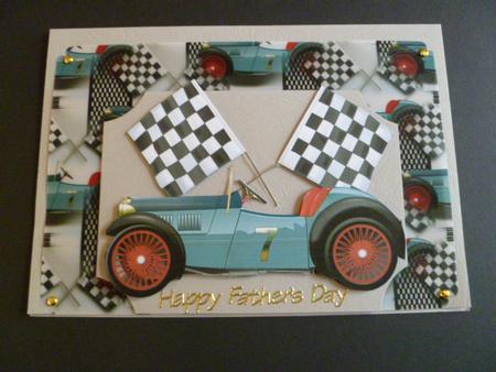 Old Vintage Racing Car Background by Carol Sear