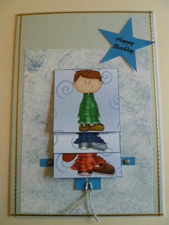 Birthday Boy Waterfall Sheet by Carol Sear