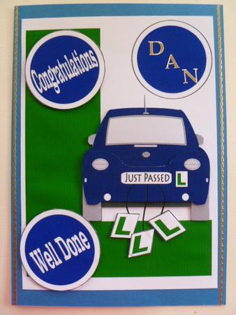 Just Passed, New Driver (blue) by Carol Sear