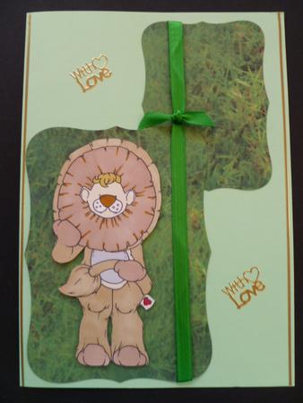 Teddy Lion Doodles Digital Stamp by Carol Sear