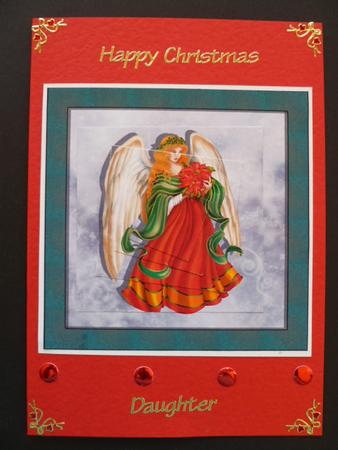 Christmas Angel Twisted Pyramid by Carol Sear