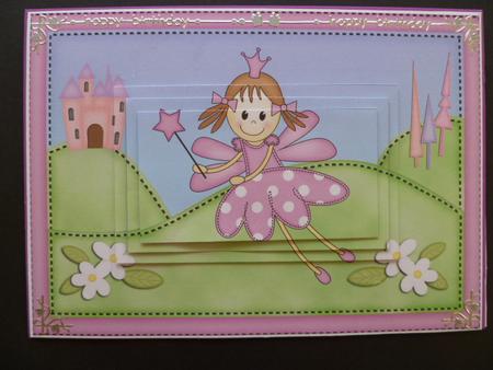 A5 Fairy Twinkletoes Pyramage Topper by Carol Sear