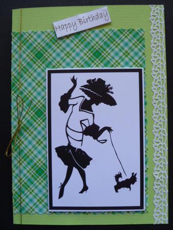Leafy Plaid Backing Paper 10 by Carol Sear
