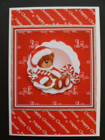 Christmas Bear Quick Card by Carol Sear