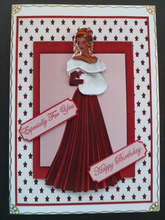 Vintage Lady in Red by Carol Sear